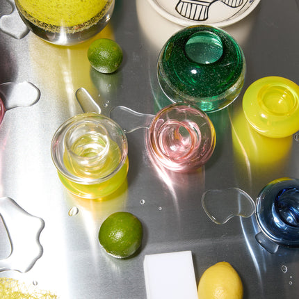 CANDELABRO - JARRÓN LANA ROSA