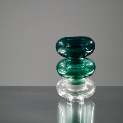 CANDELABRO - JARRÓN LANA VERDE