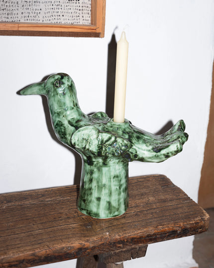 CANDELABRO PÁJARO VERDE