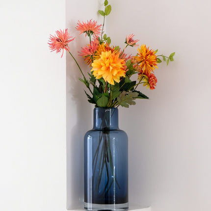 BOTELLA DE CRISTAL FRED AZUL OSCURO