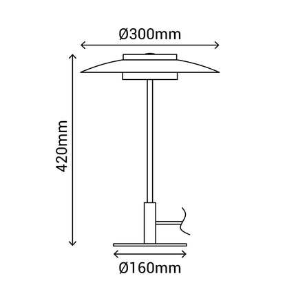 LÁMPARA DE MESA VALENTINA